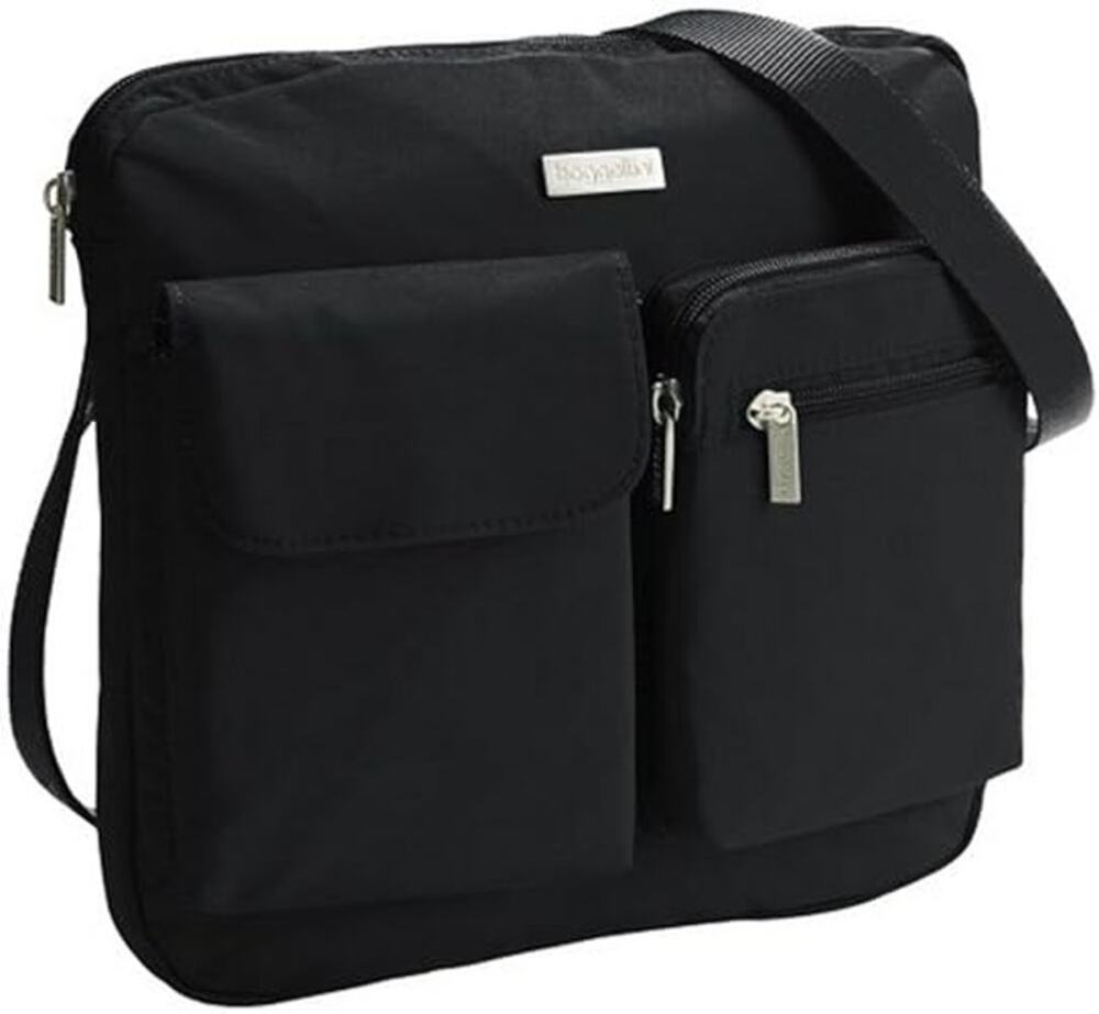 Baggallini Canyon Crossbody Bag Zipper Adjustable Strap Travel Black One Size